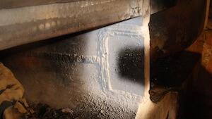 Plate insert welded